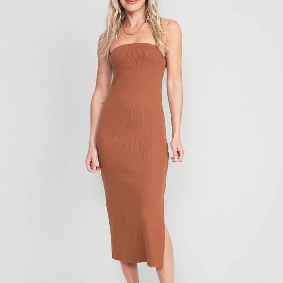 Old Navy Dresses & Skirts - NWT Old Navy Fitted Rib-Knit Midi Tube Dress for Women